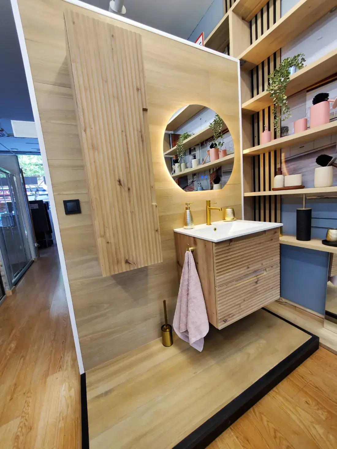 Baño montado en la exposición de Elite Reformas